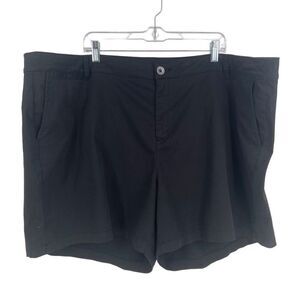 Lane Bryant Black Chino Shorts Size 28 NWT‎